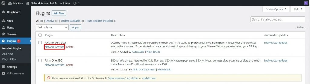 WordPress Multisite