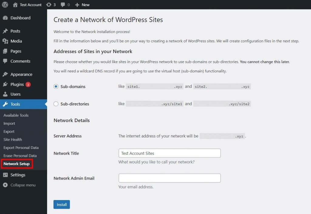 WordPress Multisite