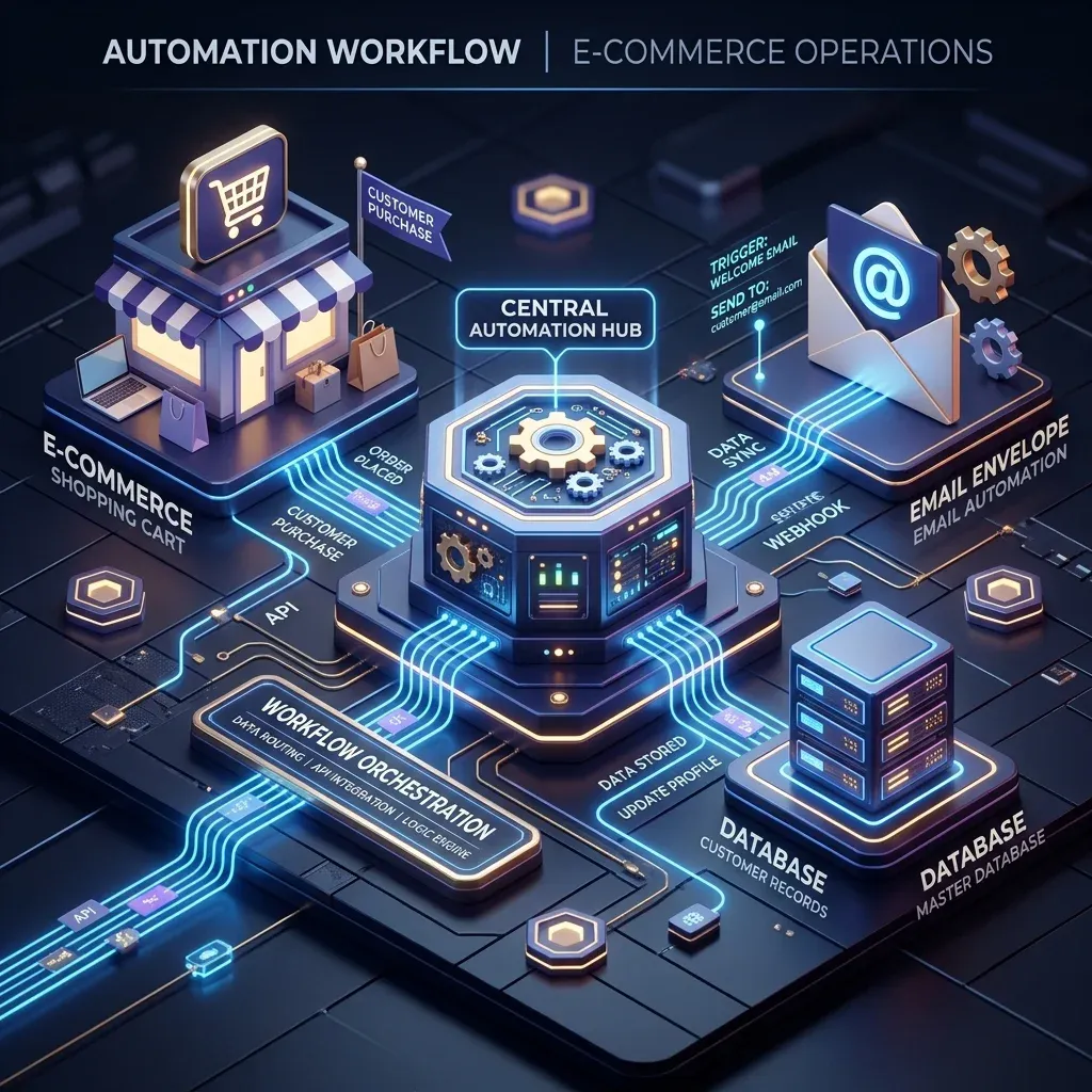 Automated n8n Payment Reminders & Order Cancellation Workflow Diagram